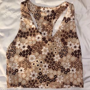 aerie flower design sports bra